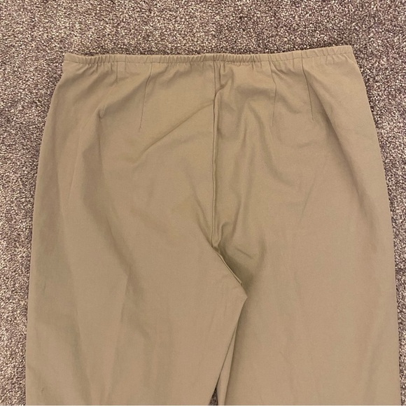Eileen Fisher Women's Pants Side Zipper Elastic Waist Beige Petite Size PS - Picture 6 of 13